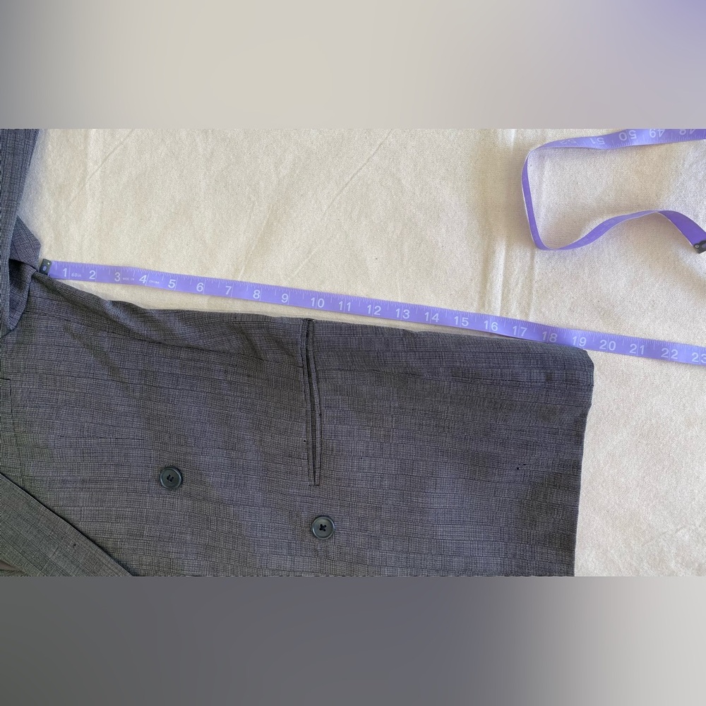 Vintage Yves Saint Laurent Gray Double-Breasted Men's Blazer w Matching Pants - Picture 12 of 16